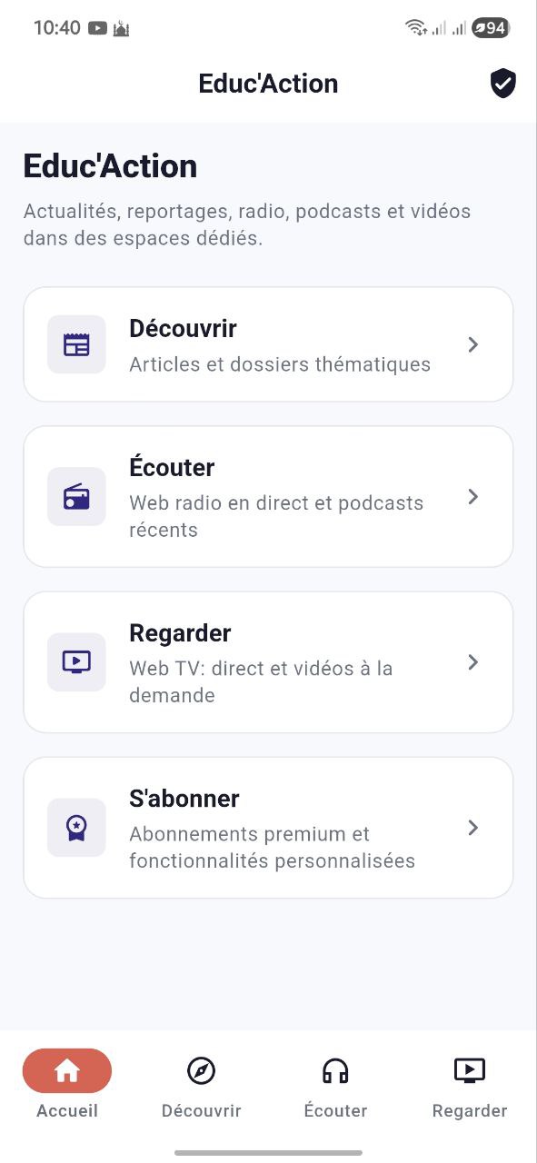 Application mobile Educ'Action